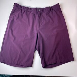 Adidas Mens Ultimate 38 Golf Shorts Purple Flat Front Stretch CE6810